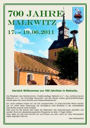 700 Jahre Malkwitz - Wermsdorf