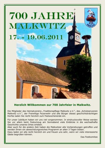 700 Jahre Malkwitz - Wermsdorf