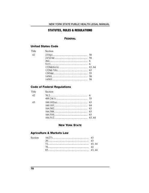 NYS Public Health Legal Manual: A Guide for Judges, Attorneys ...