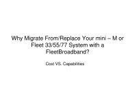 Why Migrate From/Replace Your mini – M or Fleet 33/55/77 System ...