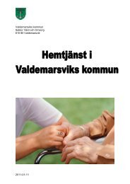 Vad Ã¤r hemtjÃ¤nst - Valdemarsviks kommun