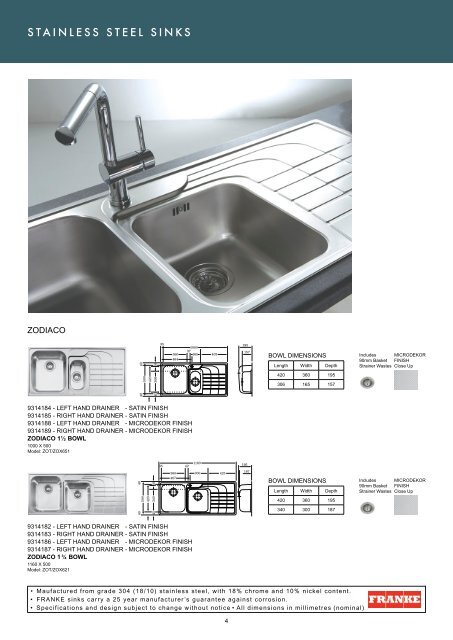 Roco Catalogue 10 - Joiners Hardware - Sinks ... - Specifile on-line