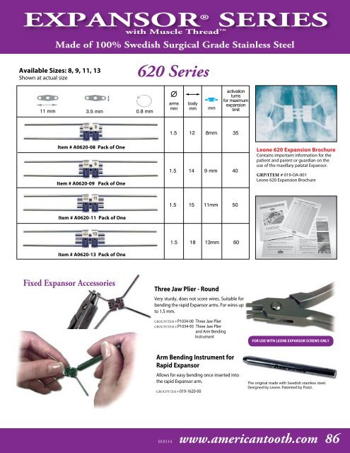 Orthodontic Laboratory Products - American Tooth Industries