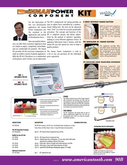 Orthodontic Laboratory Products - American Tooth Industries