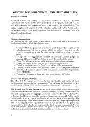 first aid policy.pdf - Westfield School