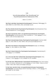 Liste - Psychotherapeutenkammer Niedersachsen