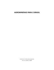 AGROMINERAIS PARA O BRASIL - Cetem