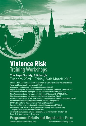 Violence Risk Training Workshops - Northern Networking Events