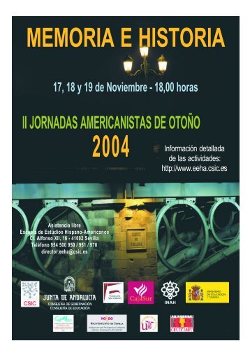 MEMORIA E HISTORIA - Escuela de Estudios Hispano-Americanos