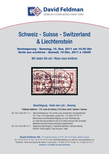 Schweiz - Suisse - Switzerland & Liechtenstein - David Feldman