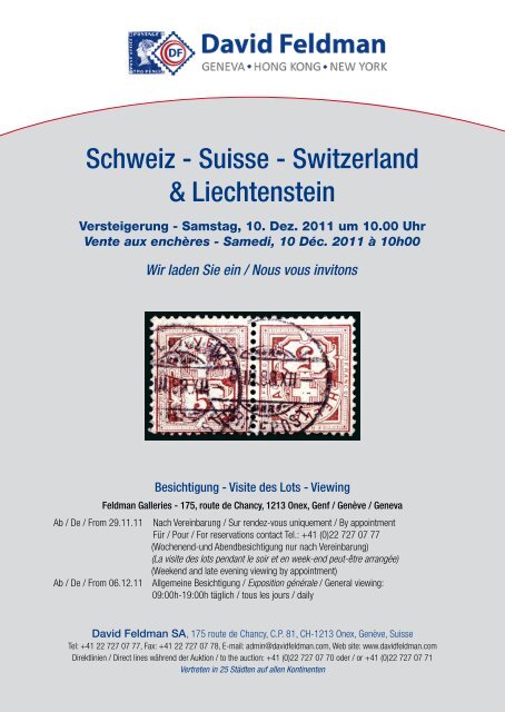 Schweiz - Suisse - Switzerland &amp; Liechtenstein - David Feldman