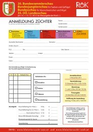 ANMELDUNG ZÜCHTER - Rassezuchtverband Österreichischer ...