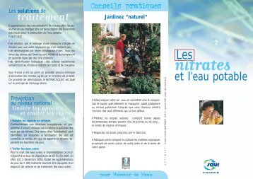 Les nitrates et l'eau potable - Saur