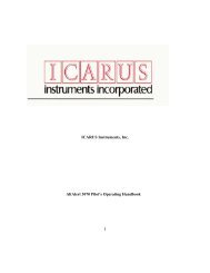 1 ICARUS Instruments, Inc. AltAlert 3070 Pilot's Operating Handbook