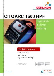 Citoarc 1600 HPF DK.pdf - Oerlikon