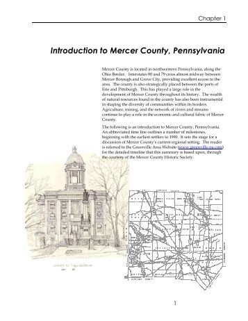 Introduction to Mercer County, Pennsylvania