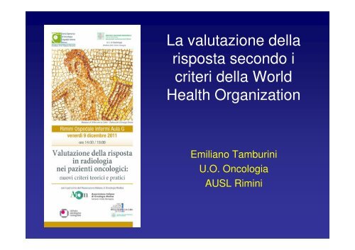 Dr. Emiliano Tamburini - Oncologia Rimini