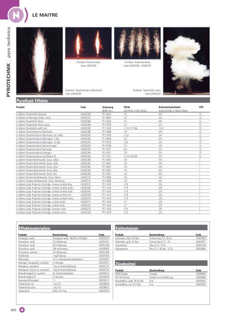 INHALT LICHTEFFEKTE _ club lighting effe cts