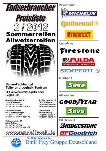 EVP-Preisliste Nr. 2/2012 LLKW - Schwabengarage AG