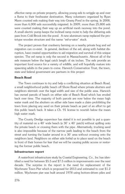 Harwich 2009 Annual Town Report