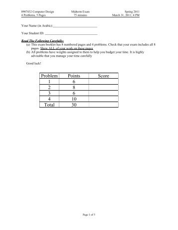 Midterm Solution