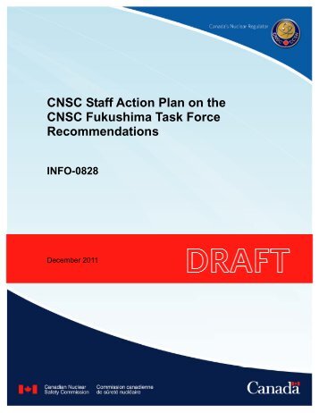 CNSC Staff Action Plan on the CNSC Fukushima Task Force ...