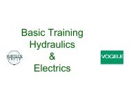 Vogele Basic Training Hydraulics & Electrics