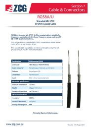 RG58A/U Stranded MIL SPEC Coaxial Cable, 50 Ohm - ZCG Scalar