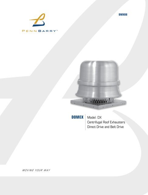 DOMEX Model: DX Centrifugal Roof Exhausters ... - Usair-eng.com