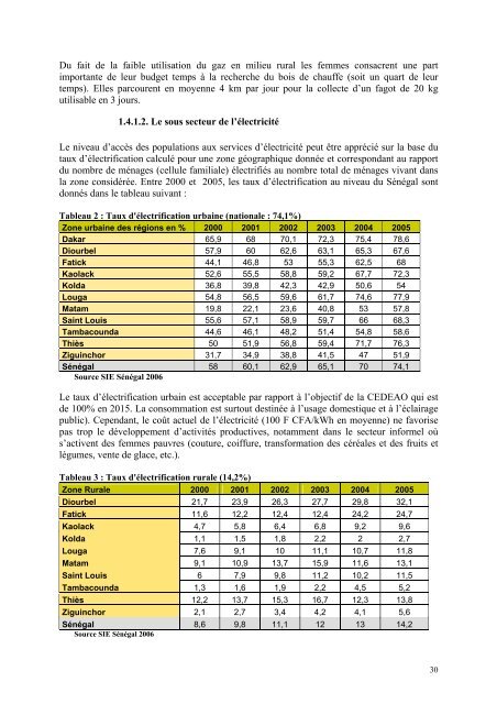 audit du genre dans les politiques et programmes energetiques