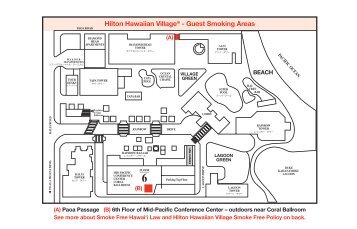 No Smoking Map - Hilton Hawaiian Village