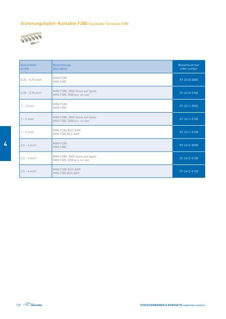 STECKVERBINDER UND KONTAKTE connectors and ... - MECS