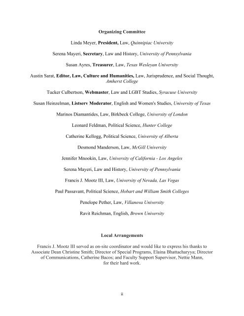 2011 Conference Program (PDF) - Syracuse University College of Law