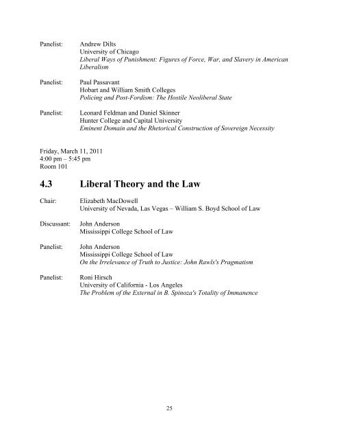 2011 Conference Program (PDF) - Syracuse University College of Law