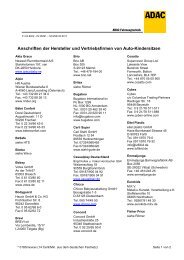 ADAC Fahrzeugtechnik - Sicher im Auto