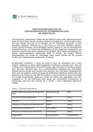 Elektromagnetische Interferenzen - St. Jude Medical