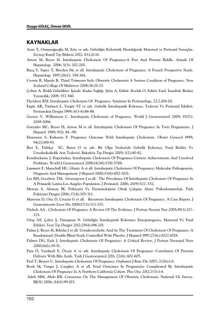 E.Ü. Hemşirelik Fakültesi Dergisi Cilt 28 - Sayı 2 - 2013