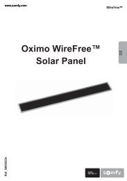 Oximo WireFreeâ„¢ Solar Panel - Somfy