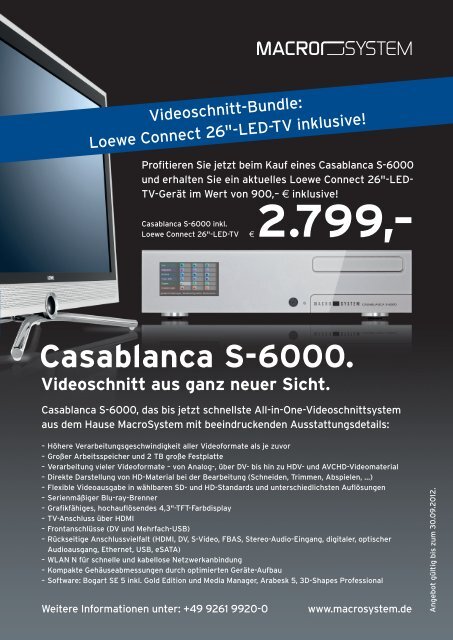 Casablanca S-6000. - 4DiMotion