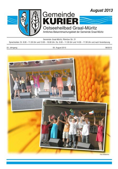 Kurier August 2013 herunterladen (PDF, 7 MB) - Gemeinde ...