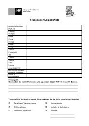 Fragebogen LogistikNetz - Logistik Untermain