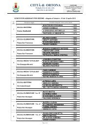 Seggi elettorali - Comune di Ortona