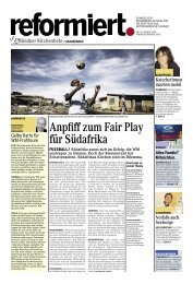 Anpfiff zum Fair Play fÃ¼r SÃ¼dafrika - Reformiert