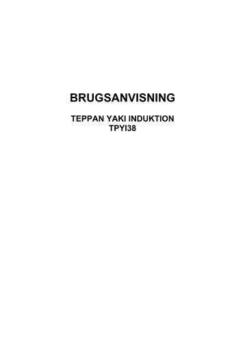 BRUGSANVISNING - Witt
