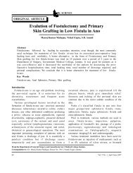 Evalution of Fustulectomy and Primary Skin Grafting in ... - JK Science