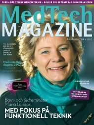 MedTech Magazine nr 4 2010. Medicinteknikdagarna 2010. - CTMH