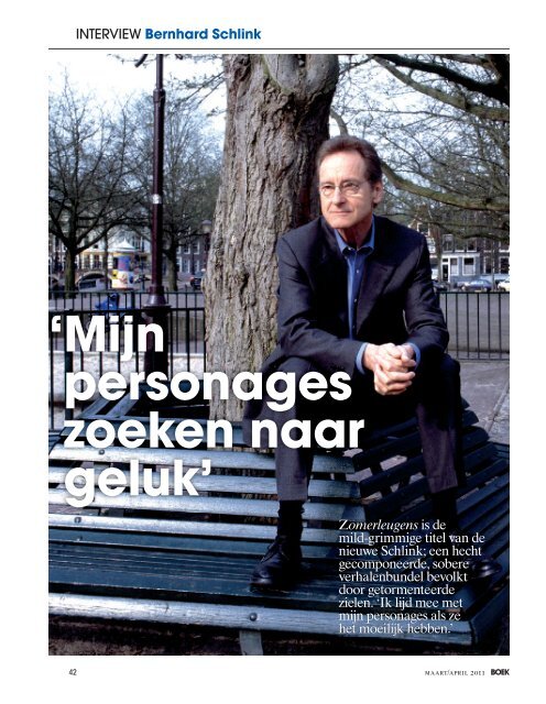Interview met de auteur in BOEK Magazine - Uitgeverij Cossee