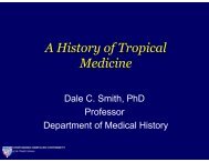 A History of Tropical Medicine