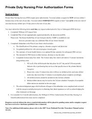 Private Duty Nursing Prior Authorization Forms Instructions