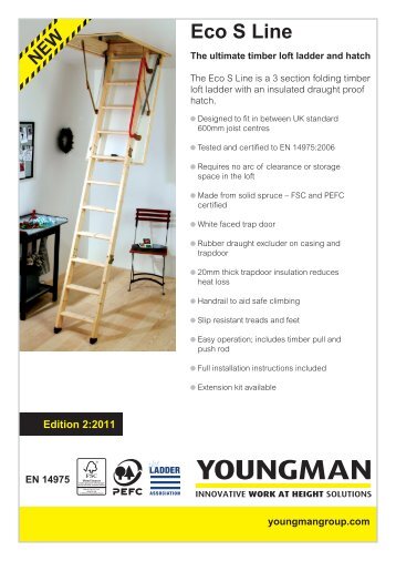 Youngman Eco S Line Loft Ladder - F R Scott Ltd